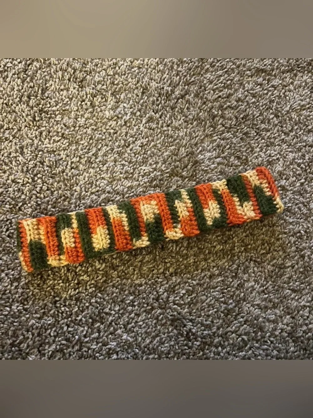 Fall Striped Crochet Headband